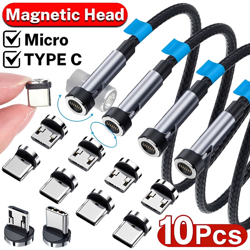 Micro Usb Cable - 10/1 adet manyetik mikro USB/tip C
