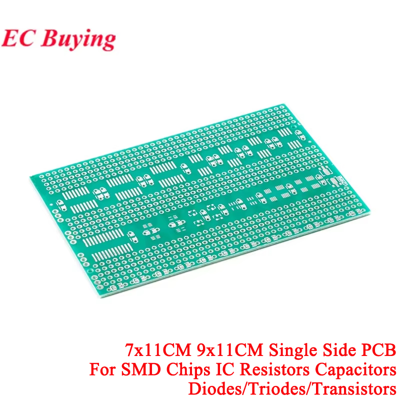 Pcb Prototyping Board - 7x11 cm 9x11 CM Tek Taraflı