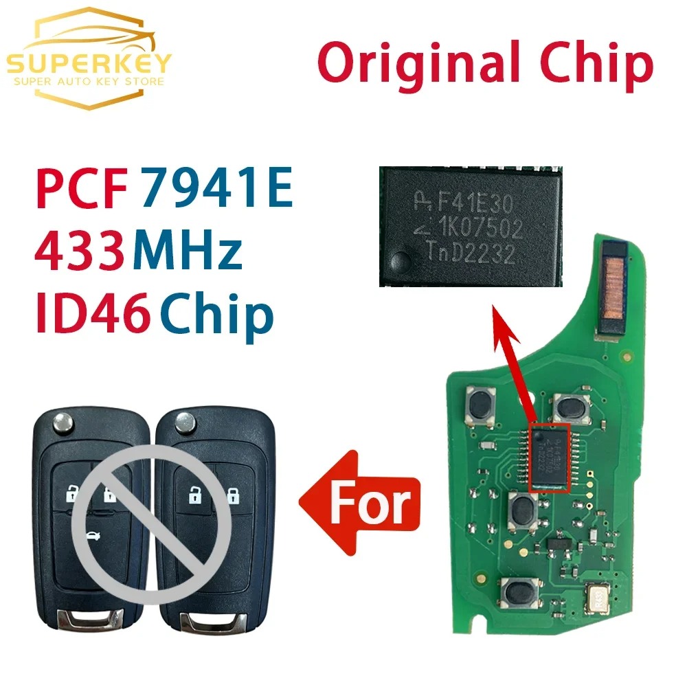 Proto Board - SUPERKEY PCF7941E 433MHz Araba Anahtarı Devre