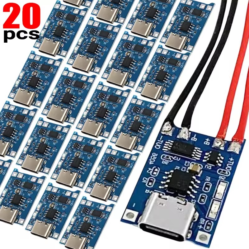 Li Ion Charger Module - 1-20 Adet Tip-C/Mikro/Mini USB 5V 1A