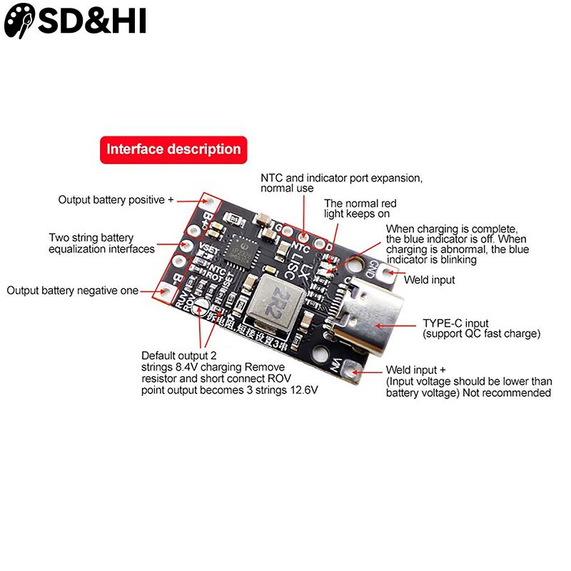 1 adet tip-c 2S 3S 8.4V 12.6V  - Li Ion Charger Module incelemesi ve fiyatı