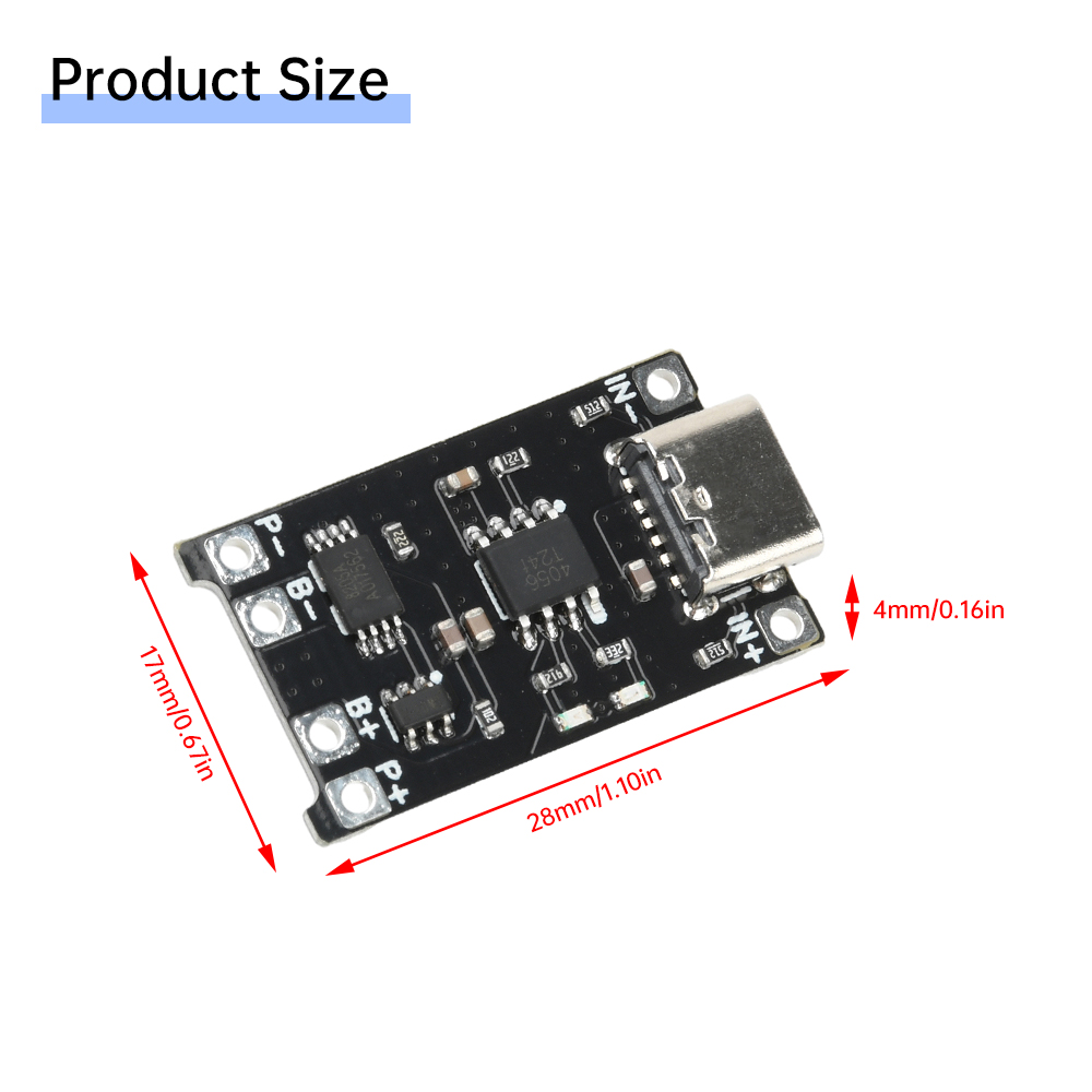 5 adet Tip C DC 4-8V TP4056 Li - Li Ion Charger Module incelemesi ve fiyatı