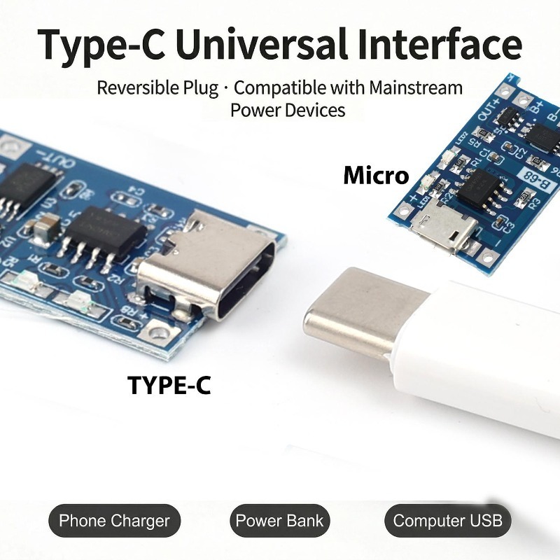 5V 3A Mikro/Tip-c/Mini 18650 T - Li Ion Charger Module incelemesi ve fiyatı