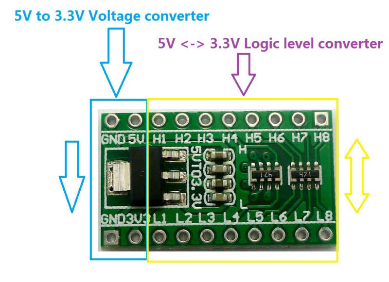 5 Adet 8 Kanallı IIC I2C Mantı - Ams1117 Module incelemesi ve fiyatı