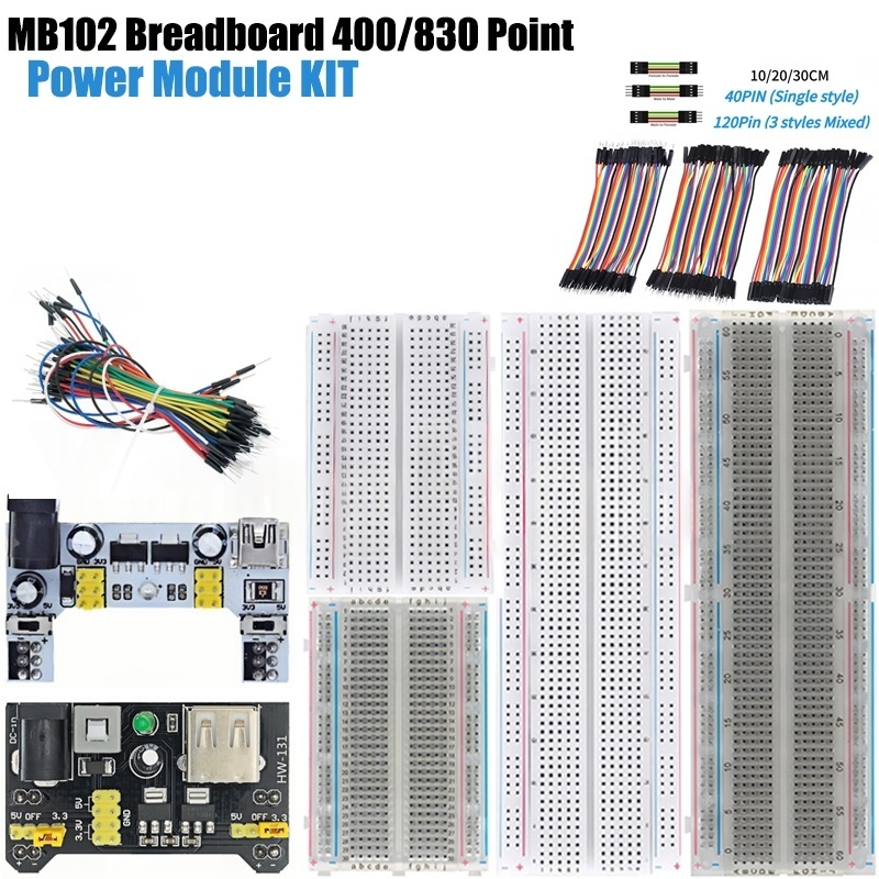MB-102 MB102 Breadboard 400 83 - Breadboard 400 Point incelemesi ve fiyatı