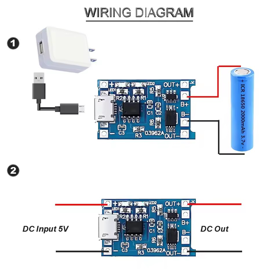 USB Type-C TP4056 Şarj Modülü, - Tp4056 Module incelemesi ve fiyatı